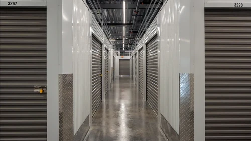 Climate controlled facility with lit-up hallways